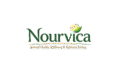 nourvica transparrent logo with glowing leaf